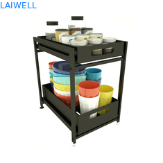 Customized SGS Stainless Steel Kitchenwares Multi Layer Condiment Storage Rack
