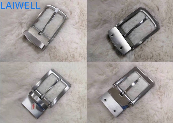 Fivela de cinto de prata de aço inoxidável do metal da cor de 34MM 304 fêmeas com parafusos