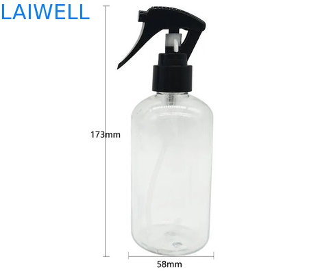 Recipiente plástico do empacotador da garrafa do pulverizador do disparador do ANIMAL DE ESTIMAÇÃO 250ML com porto de carga de Shenzhen & imprimir disponível