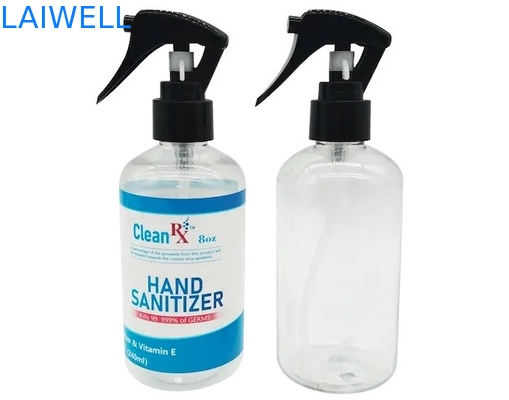 Recipiente plástico do empacotador da garrafa do pulverizador do disparador do ANIMAL DE ESTIMAÇÃO 250ML com porto de carga de Shenzhen & imprimir disponível