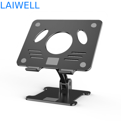 Suporte de alumínio ergonômico ajustável de prata do portátil do metal de 270*245*70MM com projeto ventilado