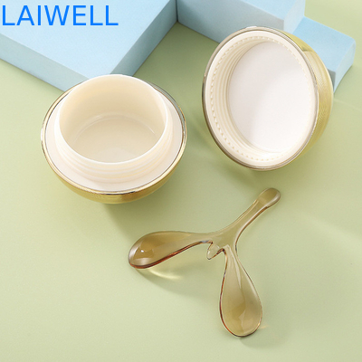 Recipientes de plástico para creme para os olhos mini luxuoso personalizado 30G com tampas de travamento herméticas
