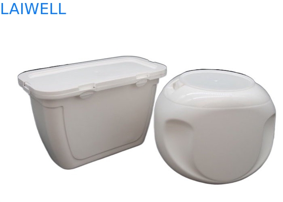 Caixa de armazenamento detergente durável da garrafa dos recipientes de plástico do PE da caixa branca do gel da lavanderia da cor