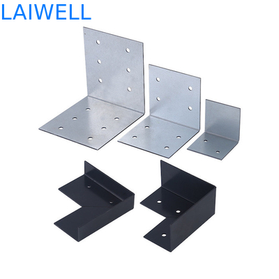 Processamento Estampagem de metal sob medida Borda de caixa de madeira em forma de L Anjo de guarda fixo Partes de hardware de ferro galvanizado