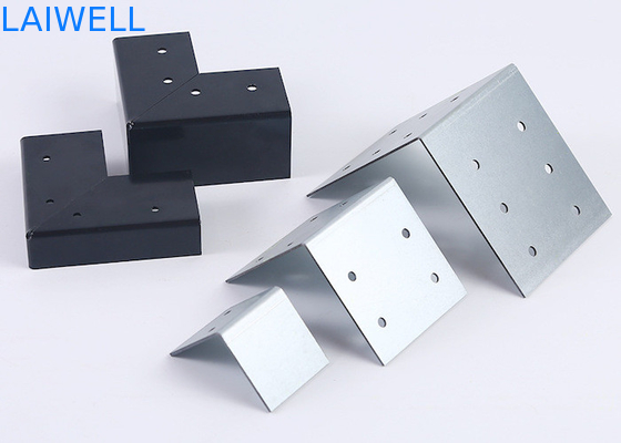 Processamento Estampagem de metal sob medida Borda de caixa de madeira em forma de L Anjo de guarda fixo Partes de hardware de ferro galvanizado