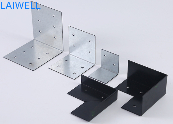 Processamento Estampagem de metal sob medida Borda de caixa de madeira em forma de L Anjo de guarda fixo Partes de hardware de ferro galvanizado