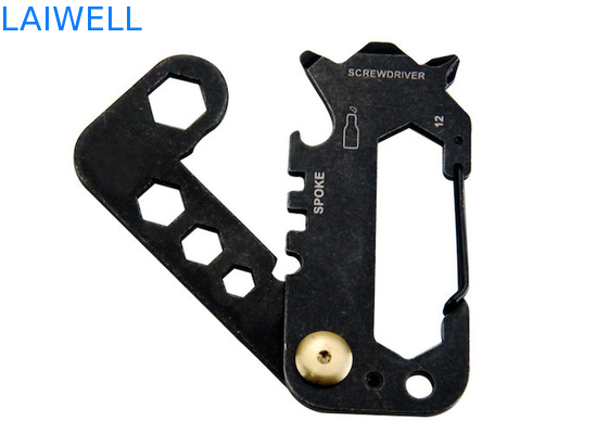 74*35*6MM Pulverização de areia de precisão 420 aço inoxidável Mini Multifunção EDC cartão de ferramenta de aço prateado abrindo garrafas de metal