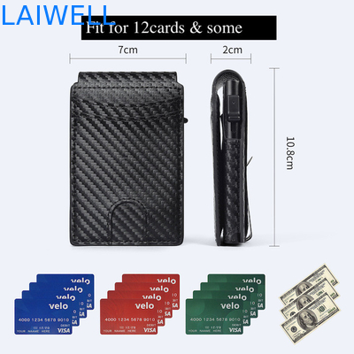 Bolsas de cartão de alumínio de luxo personalizáveis e multifuncionais para 12 cartões