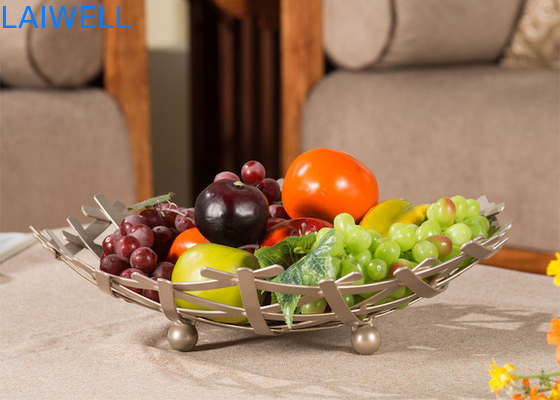 Artigos de casa de metal personalizados 35*9CM Bronze Baking Creative Iron Art Fruit Tray