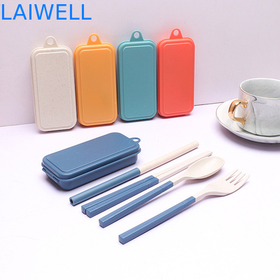 Convés de fibra de palha de trigo verde portátil de 5 PC, versátil, biodegradável Acessórios de utensílios de cozinha sustentáveis e adequados para refeições quentes e frias