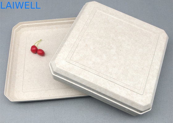 45*45*25MM Cor bege Caixa de bagagem sustentável EcoPack leve Acessórios personalizados e reutilizáveis para embalagens ecológicas