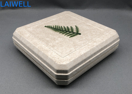 45*45*25MM Cor bege Caixa de bagagem sustentável EcoPack leve Acessórios personalizados e reutilizáveis para embalagens ecológicas