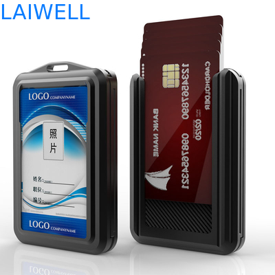 74*110*18MM Cores cinzentas personalizadas RFID Cartão de alumínio Carteira de suporte Branding Multifuncional personalizado