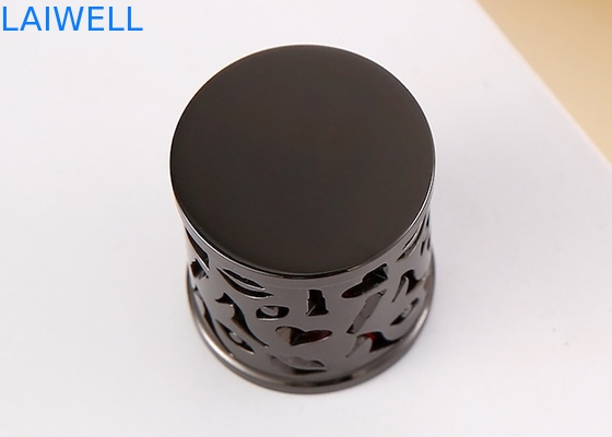 Tampas de frascos de perfume de fundição sob pressão de liga de zinco moderna de moda personalizada com usinagem CNC e acabamento de galvanoplastia