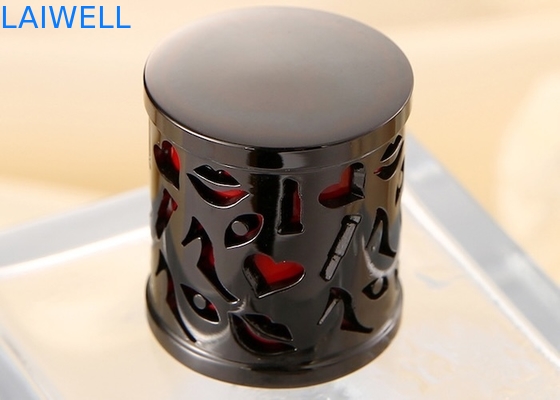Tampas de frascos de perfume de fundição sob pressão de liga de zinco moderna de moda personalizada com usinagem CNC e acabamento de galvanoplastia
