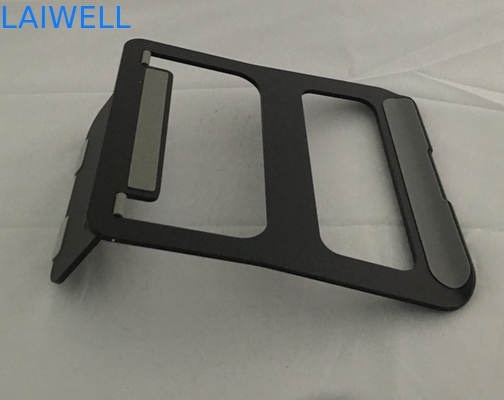 Bandeja de alumínio de anodização do portátil do suporte preto do metal de 230*210*4mm Macbook