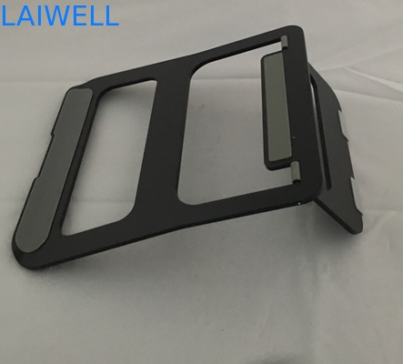 Bandeja de alumínio de anodização do portátil do suporte preto do metal de 230*210*4mm Macbook