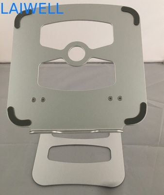 Suporte de oxidação anódico de prata da mesa da tabuleta do suporte do portátil do metal 238*250*3MM