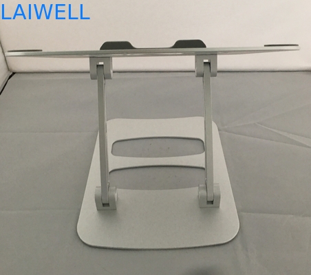 Suporte de oxidação anódico de prata da mesa da tabuleta do suporte do portátil do metal 238*250*3MM