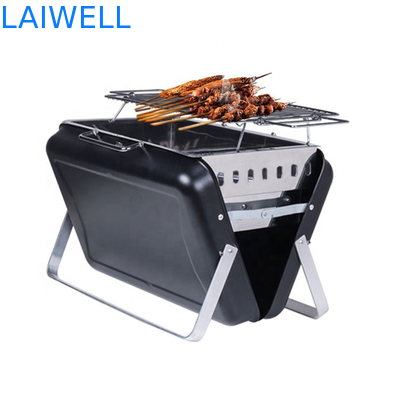 40.5*27.5*9cm cromou Oven Foldable Charcoal Grill de acampamento portátil de aço