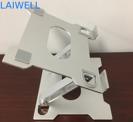 Suporte dobrável de alumínio de prata refrigerando de anodização da tabuleta do suporte do portátil de 3.0mm