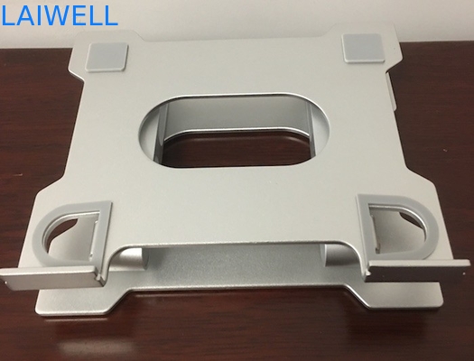 Suporte dobrável de alumínio de prata refrigerando de anodização da tabuleta do suporte do portátil de 3.0mm