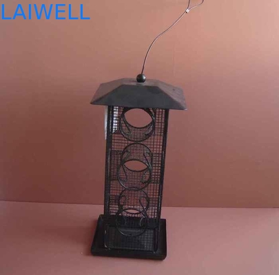 Laser que grava a resistência de Squirre do alimentador de Logo Galvanized Black Metal Bird