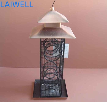 Laser que grava a resistência de Squirre do alimentador de Logo Galvanized Black Metal Bird