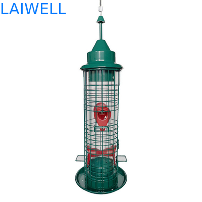 Esquilo soldado verde de Mesh Hanging Bird Feeders Automatic do fio de aço anti