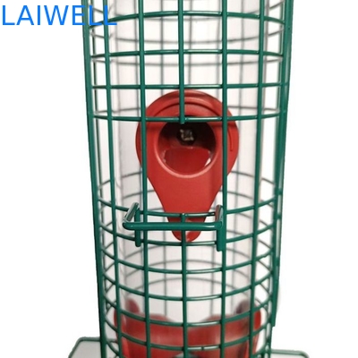 Esquilo soldado verde de Mesh Hanging Bird Feeders Automatic do fio de aço anti