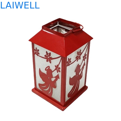 anti lâmpada de furacão do Natal do metal da oxidação 140*140*245mm Windproof para a decoração