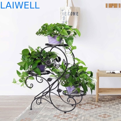 Prateleira da planta do ferro de 64*60*26cm/suporte de exposição inoxidáveis exteriores planta do metal