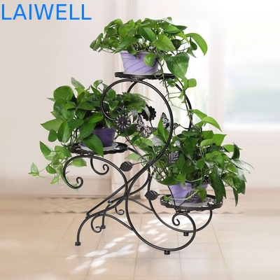 Prateleira da planta do ferro de 64*60*26cm/suporte de exposição inoxidáveis exteriores planta do metal