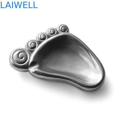 Moda Criativa Prática Processos de Revestimento em cinza prateado em forma de fundição por fusão de zinco Vintage Pocket Ashtray 6,5*9cm