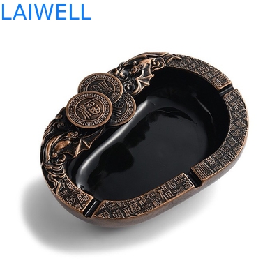 ODM do OEM que limpa com jato de areia a resistência de corrosão portátil do cinzeiro do bolso do metal