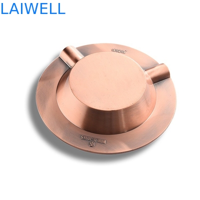 Laser portátil do cinzeiro do vintage liga de zinco do esmalte que grava Logo Purse Ashtray