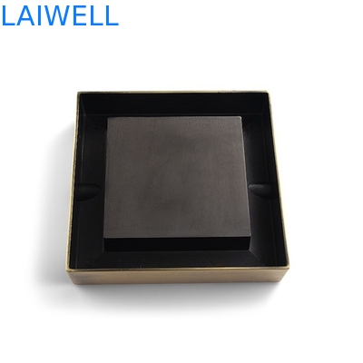 Cor de bronze do quadrado clássico que chapeia o peso leve do cinzeiro do bolso do metal
