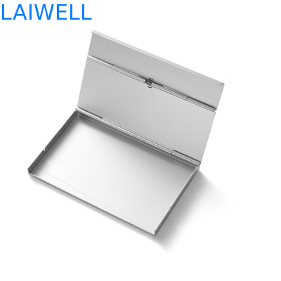 Titular do cartão de alumínio de anodização de prata do crédito de 95*60mm Rfid para 4~8cards