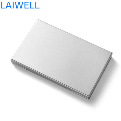 Titular do cartão de alumínio de anodização de prata do crédito de 95*60mm Rfid para 4~8cards