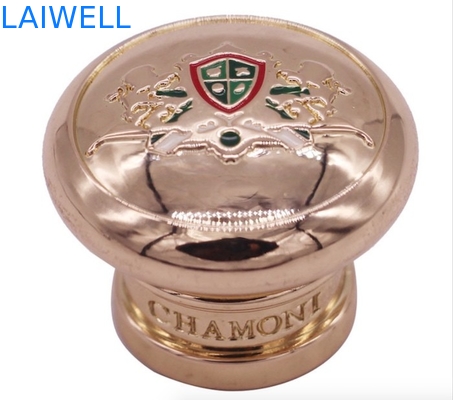 Produtos ligas de zinco do OEM Logo Printing Perfume Bottle Lid