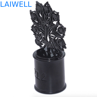 Chapeamento preto da cor dos tampões de garrafa do perfume da altura dos bens 72mm