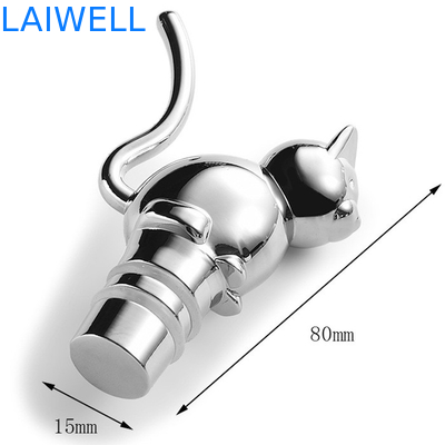 ECO-Friendly Zinc Alloy Metal Die Casting Wine Bottle Stopper com certificação SGS CE e ROHS