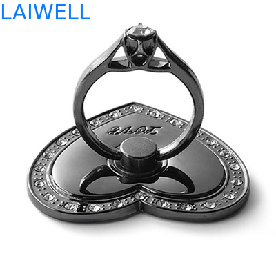 GV que lustra o suporte dado forma coração do telefone da carcaça de dado 4.5*4cm do metal do tratamento