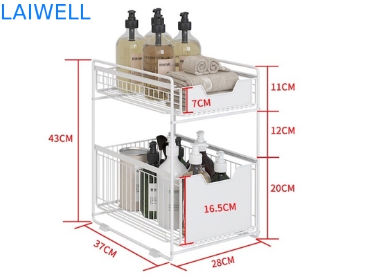37L*21.5W*43Hcm cremalheira de aço inoxidável do armazenamento da cozinha da série dos Kitchenwares 2