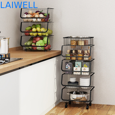 Cremalheira arquivando vegetal MultiLayer dos Kitchenwares de aço inoxidável removíveis do preto do OEM