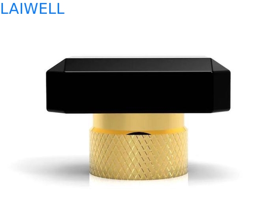 Tampas de frasco de perfume em liga de zinco com processo de fundição sob pressão de luxo moderno personalizado, eletrônico, banhado a ouro