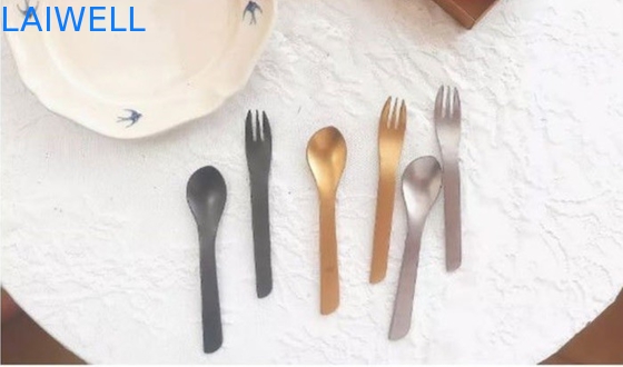 13.6CM 304 grupos de aço inoxidável do faqueiro geou grupos da cutelaria da sobremesa de 2 partes