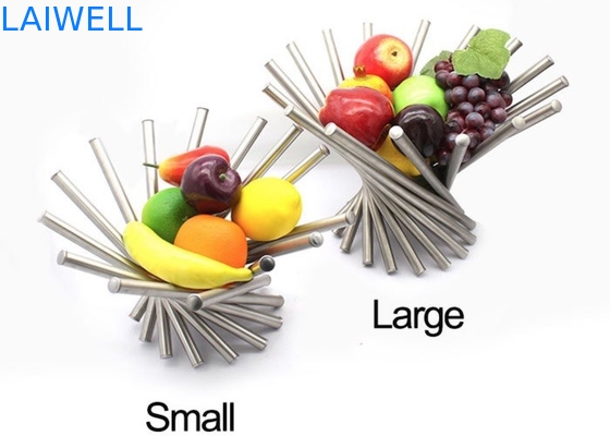 Fruto de aço inoxidável de gerencio de lustro de prata Tray For Household