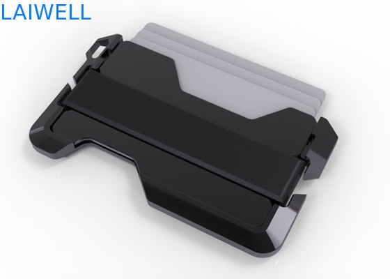 63*95MM Multifuncional Prata Anodizante RFID Bloqueio de Alumínio Carteira Carteira de Crédito