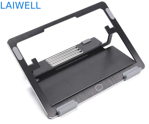 Suporte de alumínio portátil de Tray Brushed Finishing Foldable Laptop do portátil